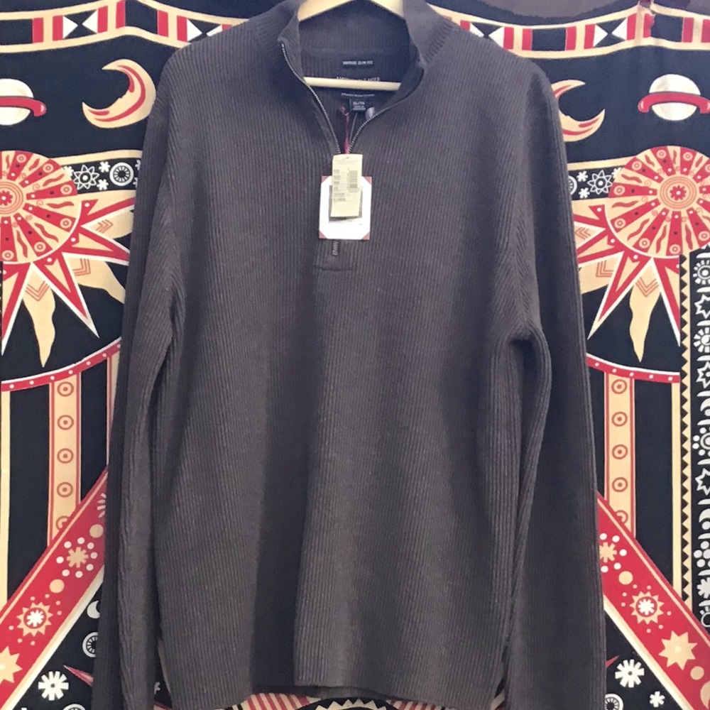 NWT American Eagle Men’s Sweater Brown Earthy Sexy
